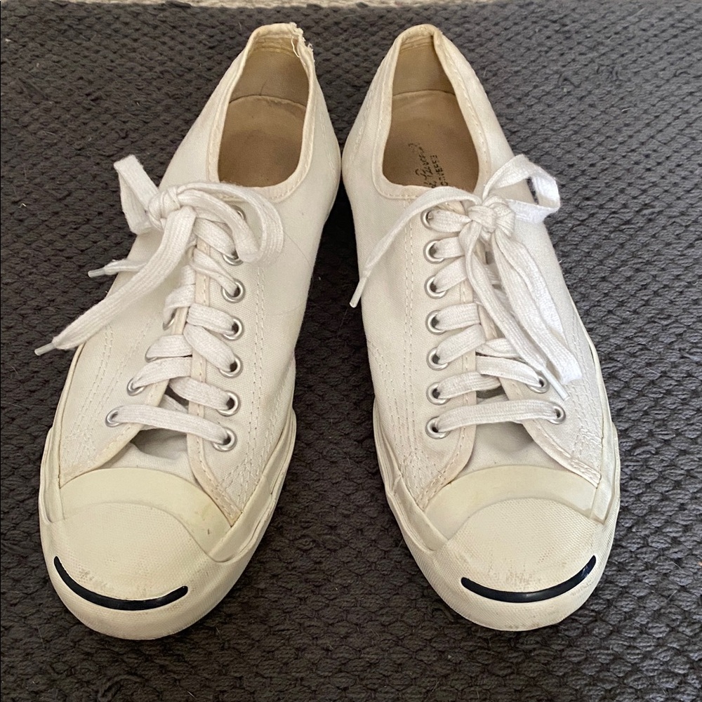 Converse Jack Purcell Women's Size 9 White Ox Low Top Canvas Shoes 5Q698 - NEW
